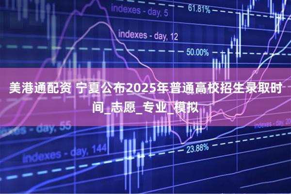 美港通配资 宁夏公布2025年普通高校招生录取时间_志愿_专业_模拟